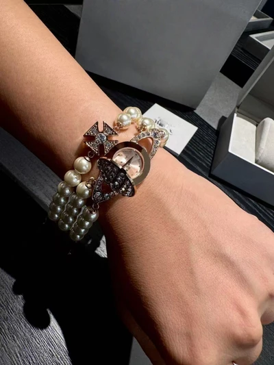 Vv326 rose gold pearl