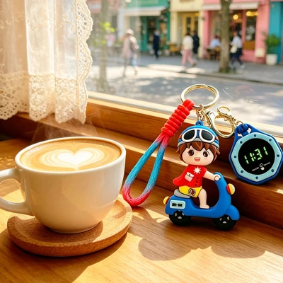 Blue little boy pendant digital watch