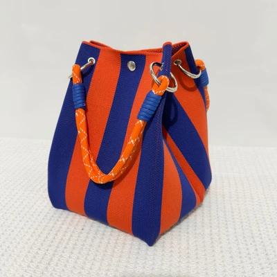 Orange and blue stripes