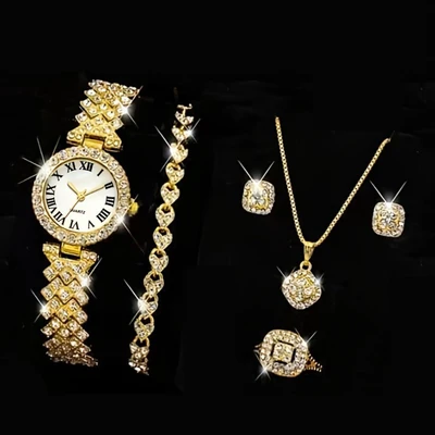 Gold five-piece set without gift box