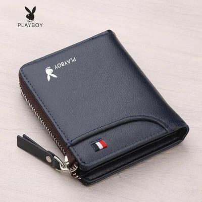 Vertical zipper blue