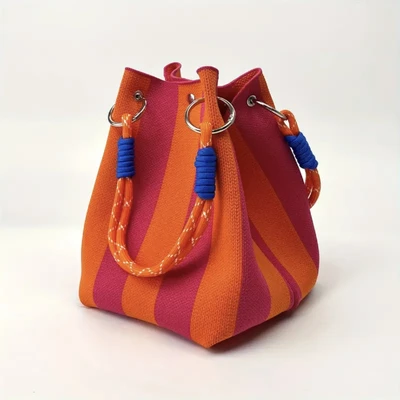 Rose red orange stripes