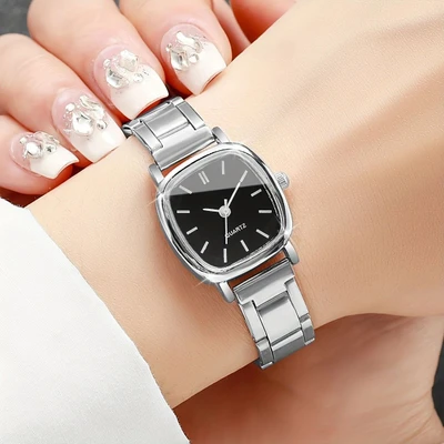Strip nails—silver shell and black surface