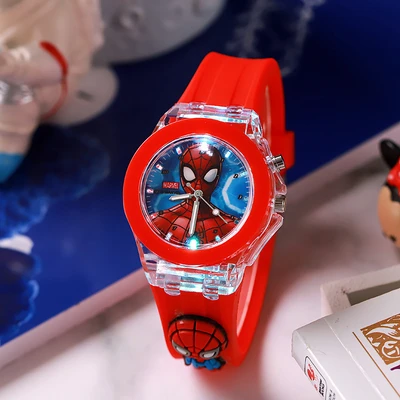 Red spiderman with doll