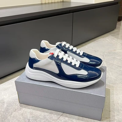 Dark blue-patent leather