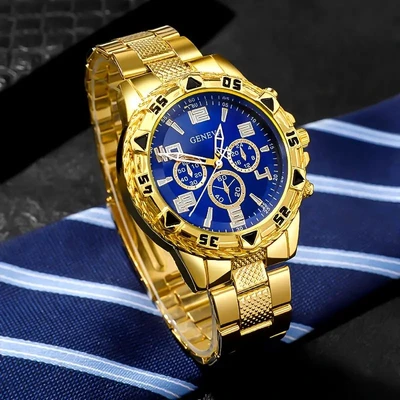 Gold shell blue surface