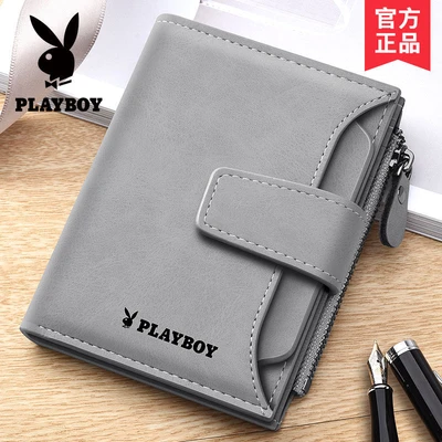 Vertical zipper buckle gray