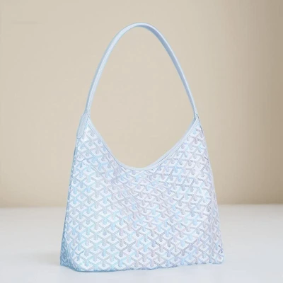 Large hobo underarm bag glacier blue