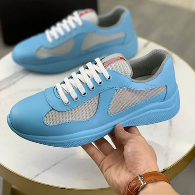 Sky blue-nubuck leather
