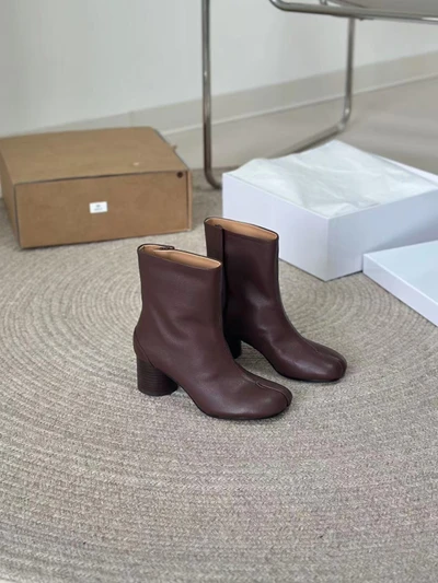 6cm shoes - coffee brown