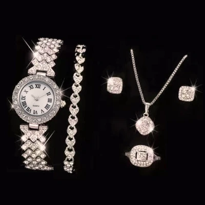 Silver five-piece set without gift box