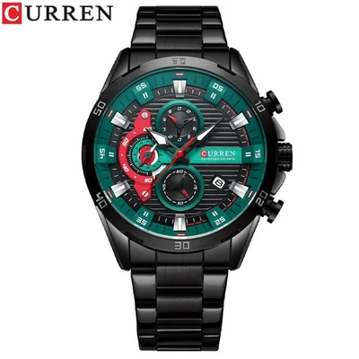 Black steel green