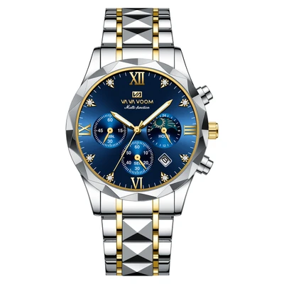 Multi-function 2741-LAN-SAN blue face between gold