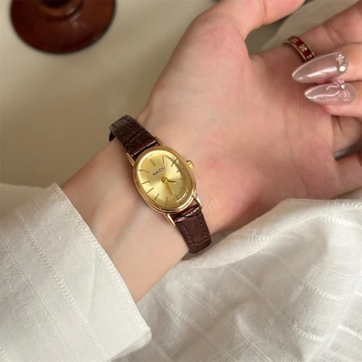 Coffee belt gold frame gold surface