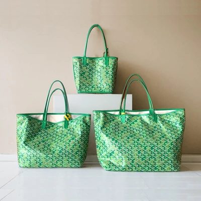 Large tote grass green