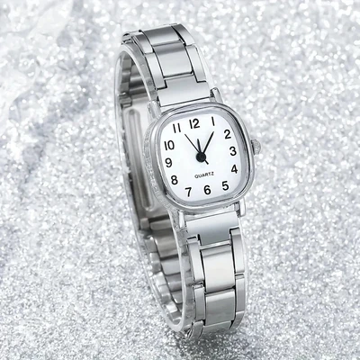Numbers—silver shell white surface