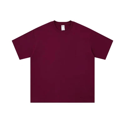 Burgundy [400g heavy weight | Three needle short sleeves]