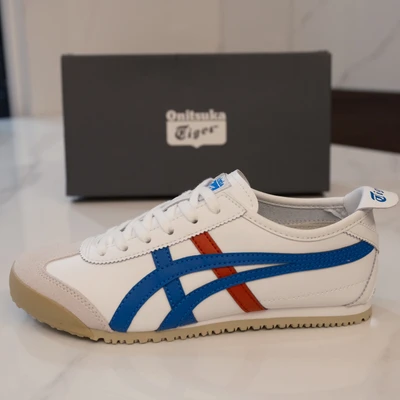 White blue red