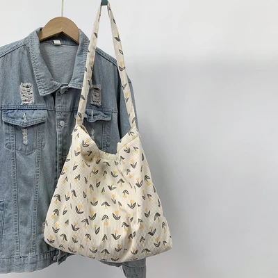 Orange tulip with crossbody and zipper