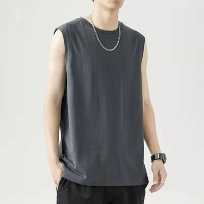 sleeveless dark gray