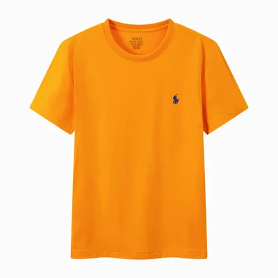 T-shirt-orange green label