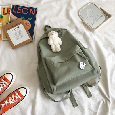Green + 1A pin + blush bear