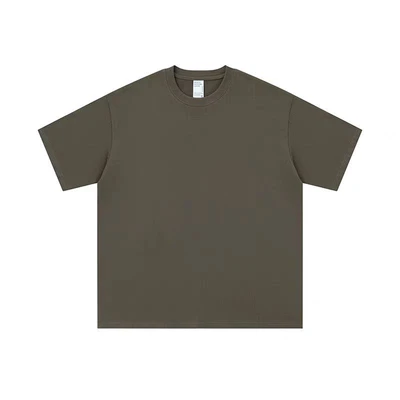 Brown [500g heavyweight | three-needle short sleeve]