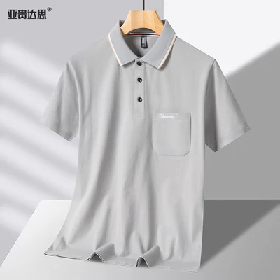 2025 cotton lapel light gray