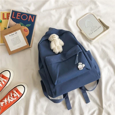 Blue +1A Pin + Blush Bear