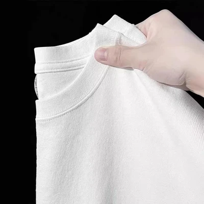 Solid color short sleeves (white)