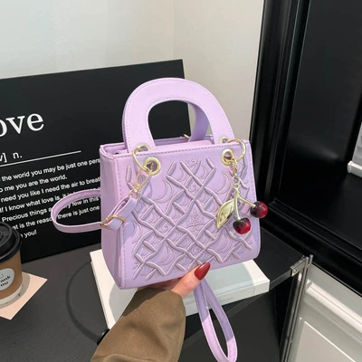 Purple strap pendant