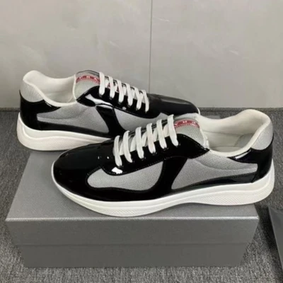Black and gray - patent leather