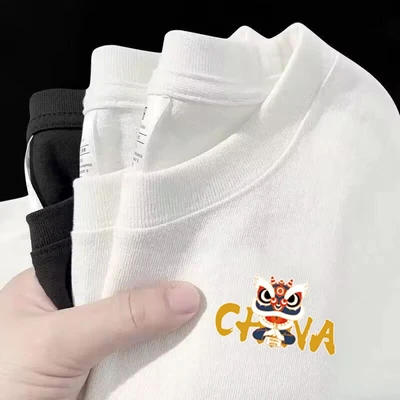Fist-holding lion small mark (white)