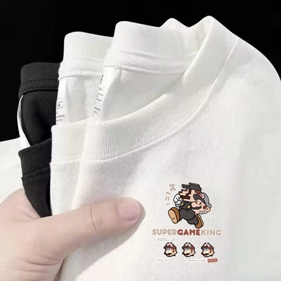 Super mario small label (white)