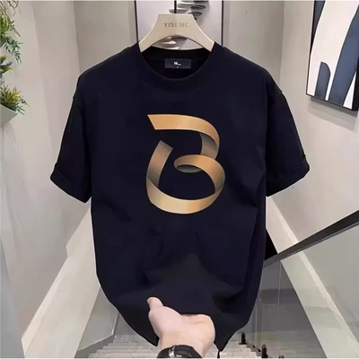 Black (Geometric)-Short Sleeve