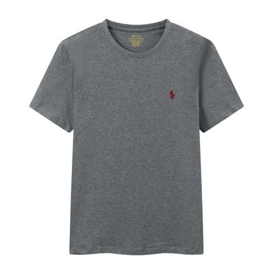 T-shirt-dark gray red label
