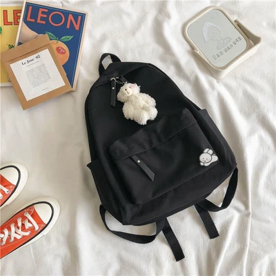 Black + 1A pin + blush bear