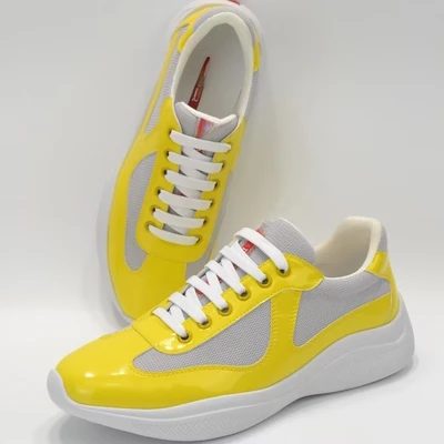 Light yellow-patent leather