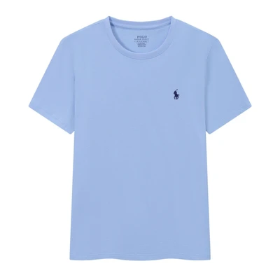 T-shirt-light blue green label