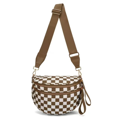 Dark brown plaid