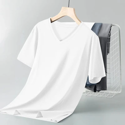 V-neck white