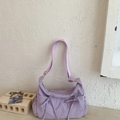 Purple solid color bow