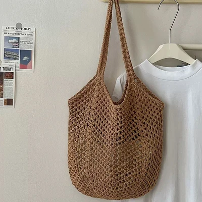 357—double rope net hollow khaki