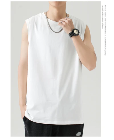 sleeveless white
