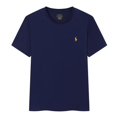 T-shirt-navy yellow label