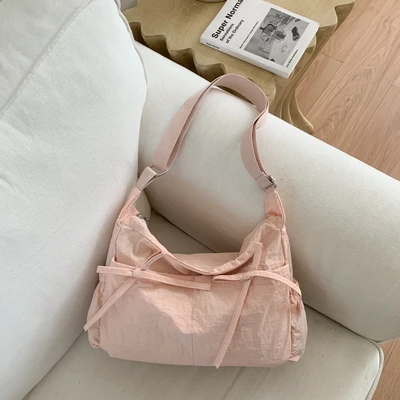 Pink solid color bow