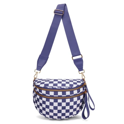 Cloudy purple plaid
