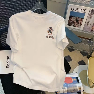 (white) super mario chest logo