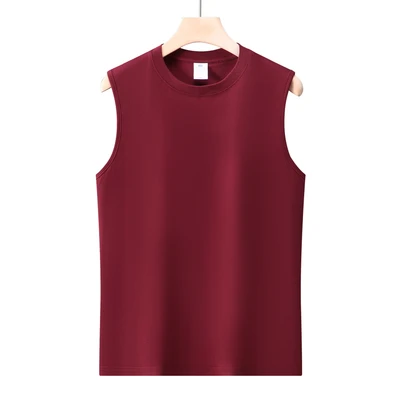 Sleeveless maple leaf red