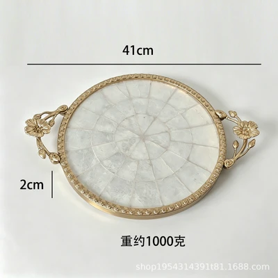 Three-dimensional flower handle-white square (weight 1000 grams)